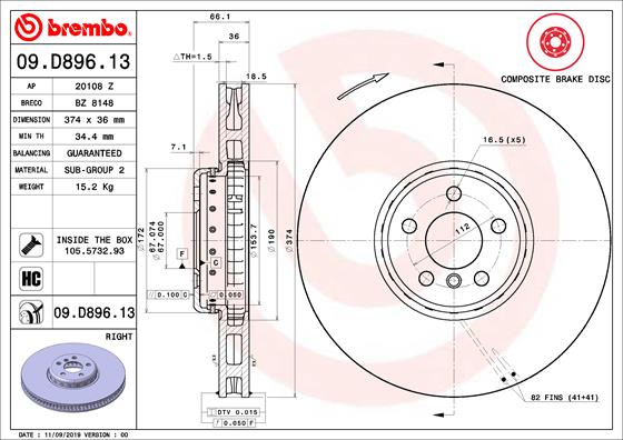 HERTH+BUSS JAKOPARTS J3280307 Disc Brake Caliper Repair Kit