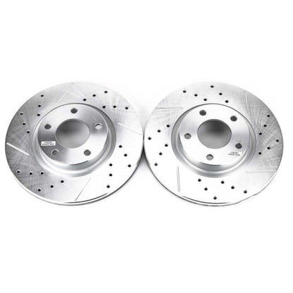 PowerStop Power Stop 04-13 Mazda 3 Front Evolution Drilled & Slotted Rotors - Pair