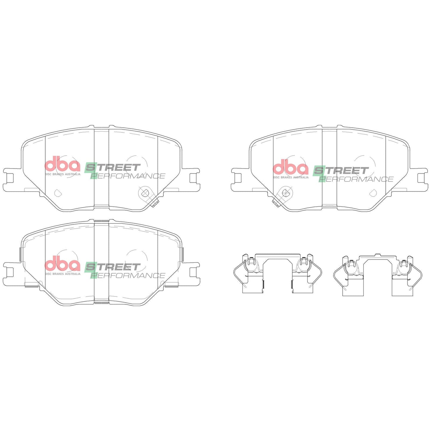 DBA DB15020SP High Performance Brake Pad Set