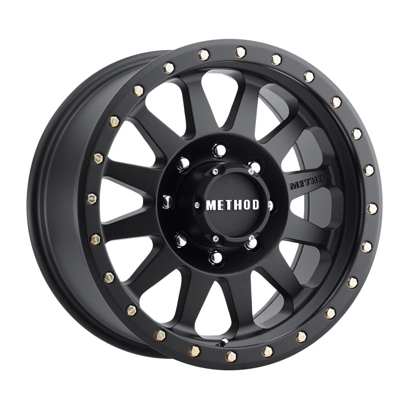 Method Wheels Method MR304 Double Standard 18x9 -12mm Offset 8x6.5 130.81mm CB Matte Black Wheel