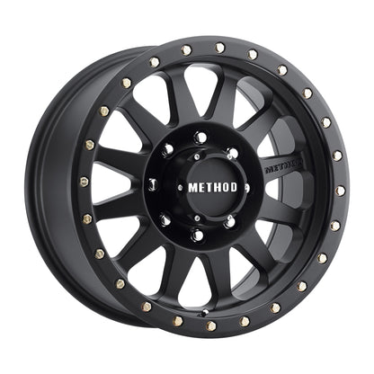 Method Wheels Method MR304 Double Standard 18x9 -12mm Offset 8x6.5 130.81mm CB Matte Black Wheel