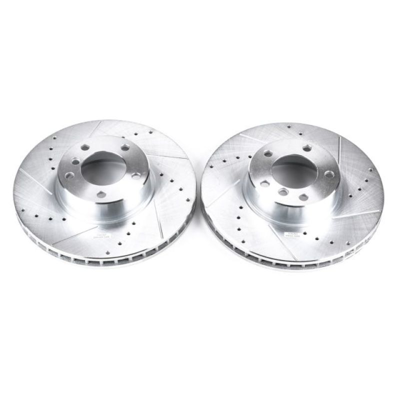 PowerStop Power Stop 01-03 BMW 530i Front Evolution Drilled & Slotted Rotors - Pair