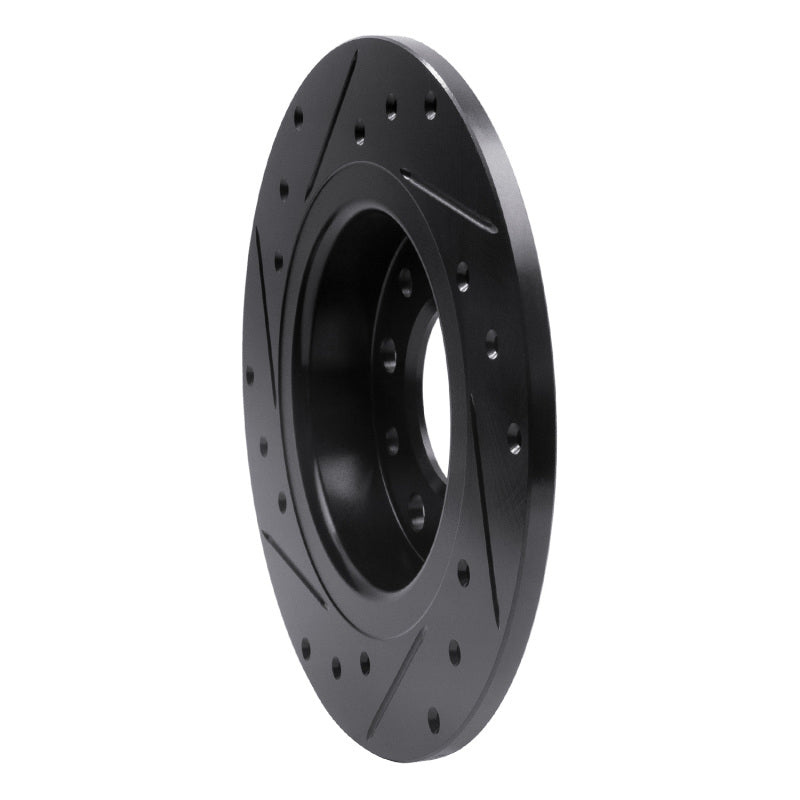 R1 Concepts R1 13-16 Dodge Dart Rear Right Drilled & Slotted Black Brake Rotor