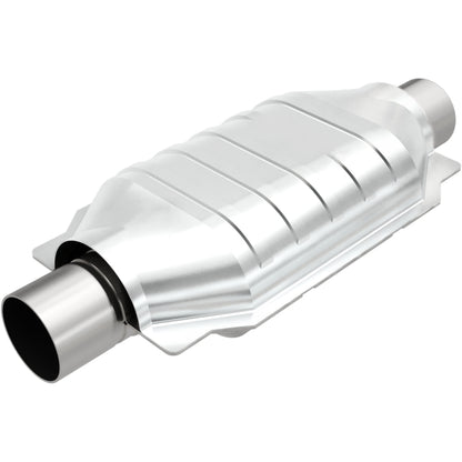 MagnaFlow Univ Cat Conv 2.25in Inlet/Outlet Center/Center Oval 12in Body L x 7in W x 16in Overall L