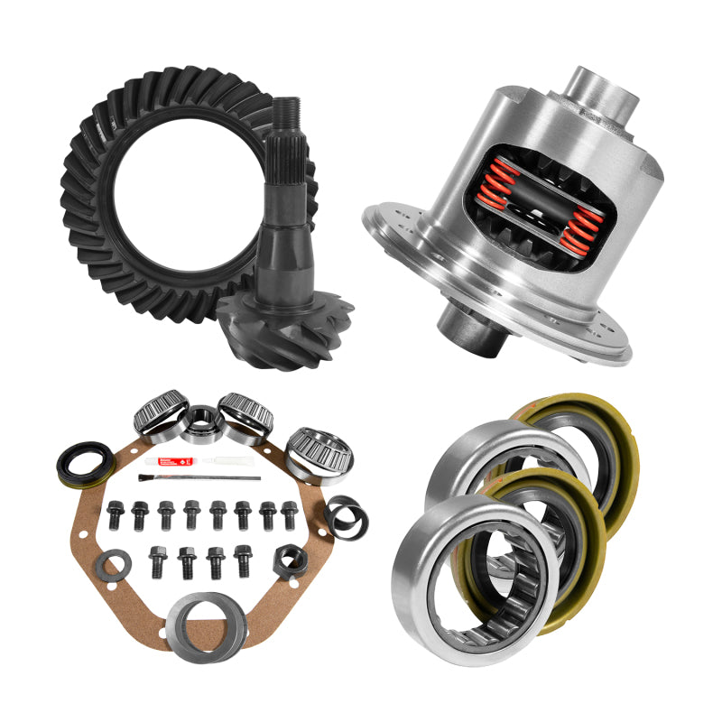Yukon Gear & Axle Yukon Gear 9.25in CHY 3.21 Rear Ring & Pinion Install Kit 31 Spline Positraction 1.7in Axle Bearings
