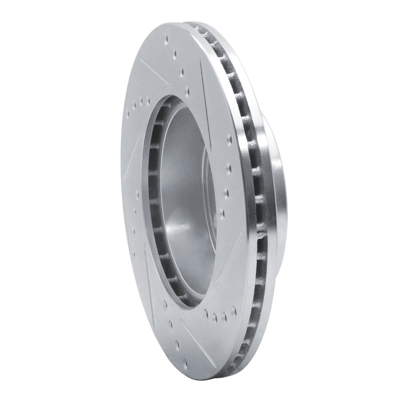 R1 Concepts R1 82-90 Volvo 760 Series Front Left Drilled & Slotted Silver Brake Rotor