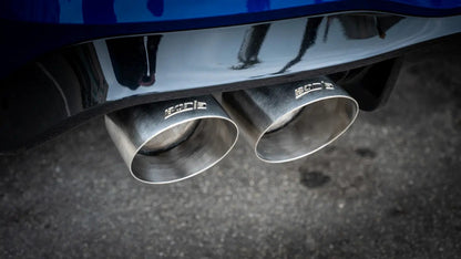 Borla 22-25 Volkswagen Golf R S-type Cat-Back Exhaust - Dual 4.5in Stainless Brushed Tips w/ Logo