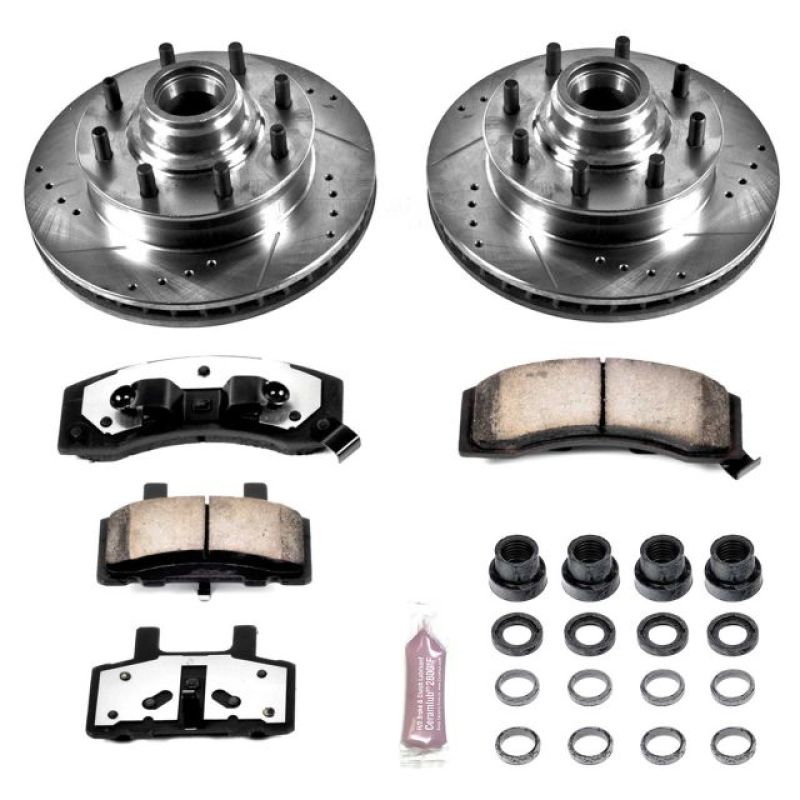 PowerStop Power Stop 96-02 GMC Savana 3500 Front Z36 Truck & Tow Brake Kit