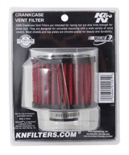 K&N Engineering K&N 1 inch ID 3 inch OD 2.375 inch H Rubber Base Crankcase Vent Filter