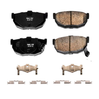 PowerStop Power Stop 94-06 Hyundai Elantra Rear Z17 Evolution Ceramic Brake Pads w/Hardware