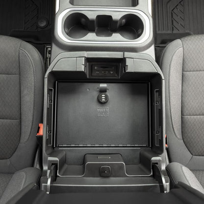 Tuffy Products Tuffy Console Safe W/ Combo Lock For Chevrolet Silverado And Gmc Sierra W/ Flow Thru Console