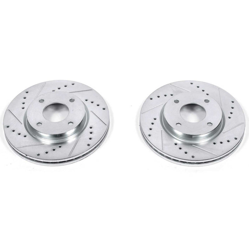 PowerStop Power Stop 09-14 Nissan Cube Front Evolution Drilled & Slotted Rotors - Pair