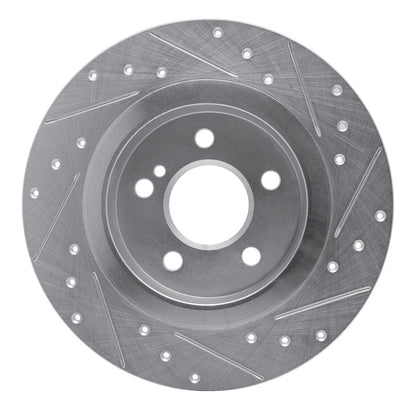 R1 Concepts R1 12-20 Mercedes-Benz SLC300 Rear Left Drilled & Slotted Silver Brake Rotor