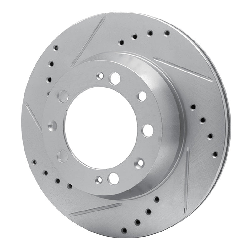 R1 Concepts R1 86-95 Porsche 944 Turbo Rear Left Drilled & Slotted Silver Brake Rotor