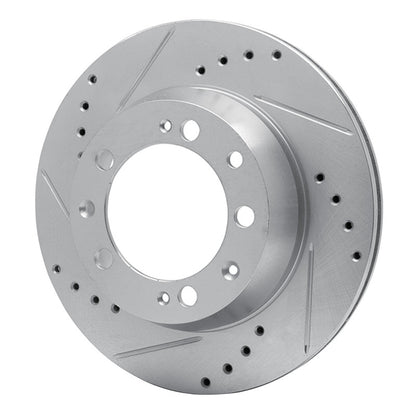 R1 Concepts R1 86-95 Porsche 944 Turbo Rear Left Drilled & Slotted Silver Brake Rotor