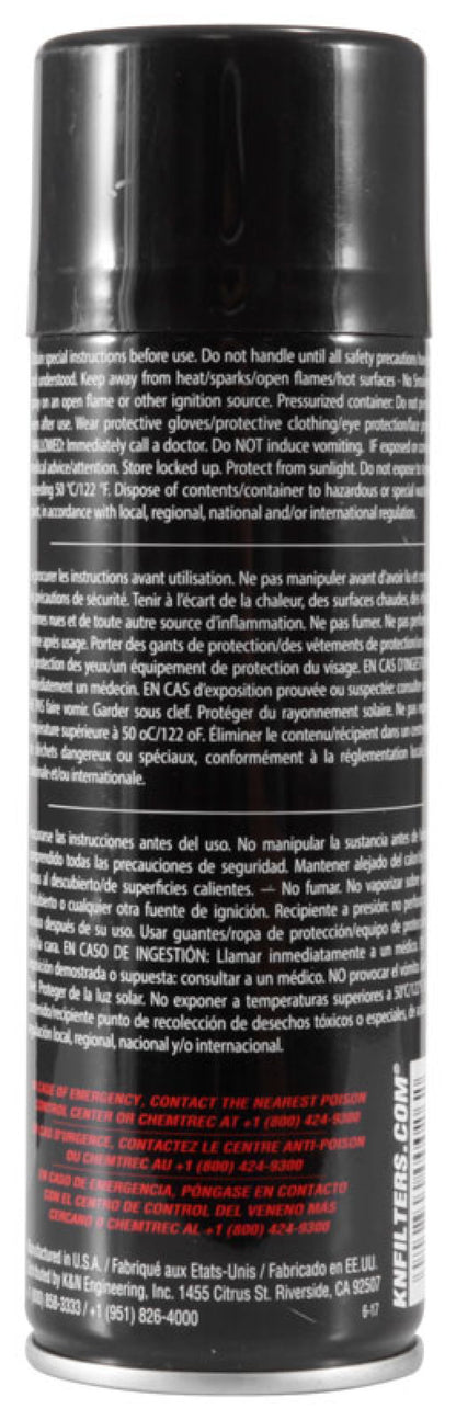 K&N Engineering K&N 6.5 OZ Aerosol Spray Air Filter Oil