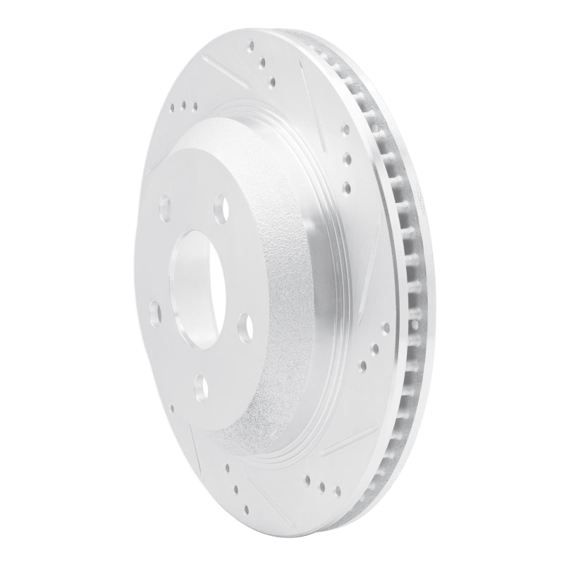 R1 Concepts R1 98-02 Chevrolet Camaro Rear Right Drilled & Slotted Silver Brake Rotor
