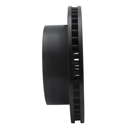 R1 Concepts R1 00-02 Dodge Ram 3500 Front Left Drilled & Slotted Black Brake Rotor
