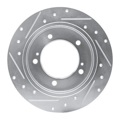 R1 Concepts R1 83-98 Chevrolet Tracker Front Left Drilled & Slotted Silver Brake Rotor