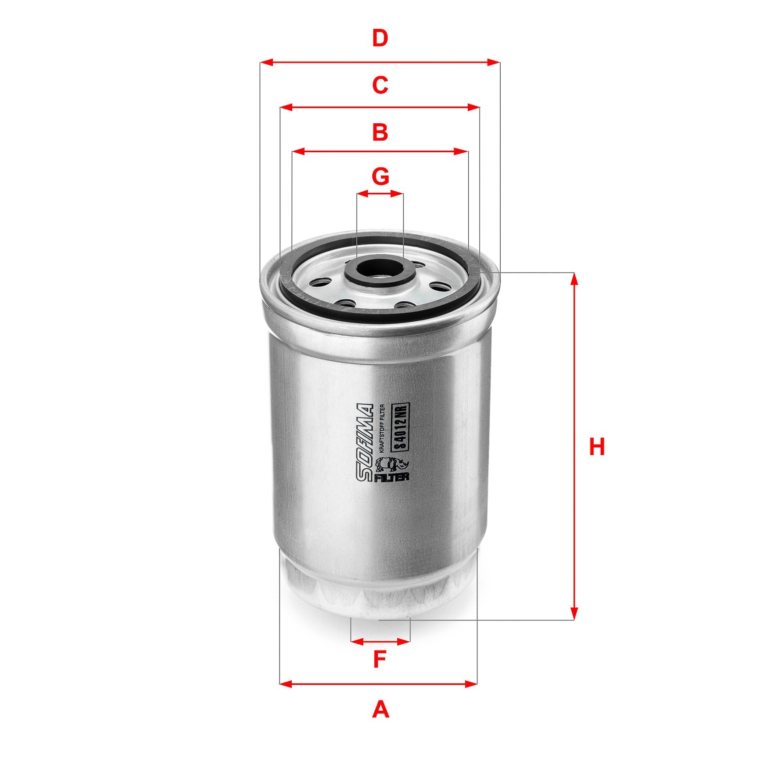 SOFIMA S4012NR Fuel Filter