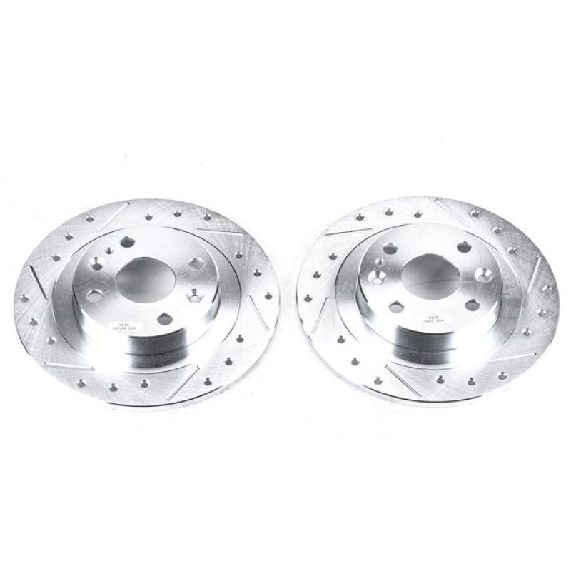 PowerStop Power Stop 91-03 Ford Escort Rear Evolution Drilled & Slotted Rotors - Pair