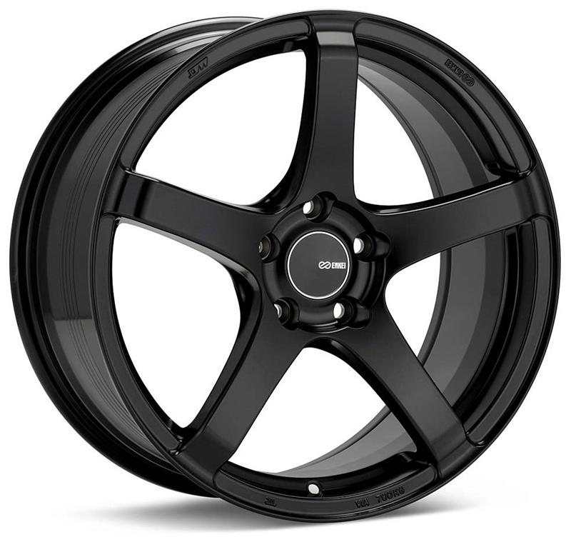 Enkei Kojin 18x8 45mm Offset 5x112 Bolt Pattern 72.6mm Bore Dia Matte Black Wheel