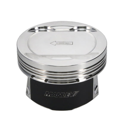 Manley Performance Manley Ford 3.7L Cyclone V6 3.76in Bore 9.5:1 Comp Ratio -5.0cc Dish Platinum Piston Set - Set of 6