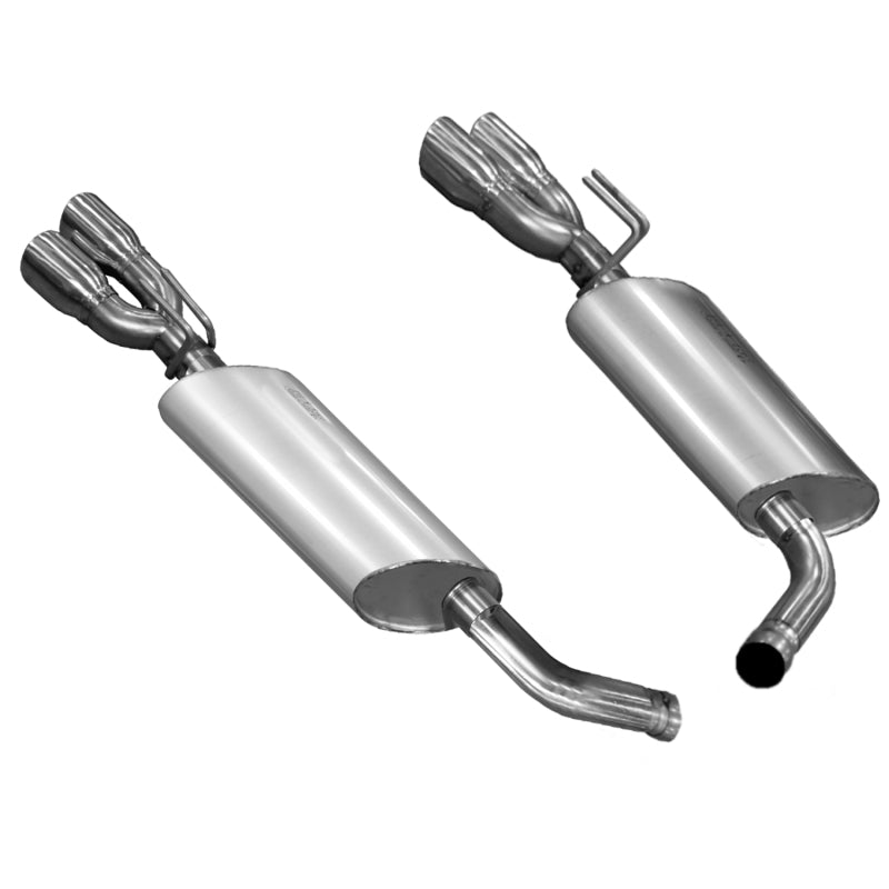 Kooks Headers Kooks 14 Chevy SS LS3 6.2L OEM 3in Axleback Exhaust. w/and Quad 3in Slash Cut Pol Tips