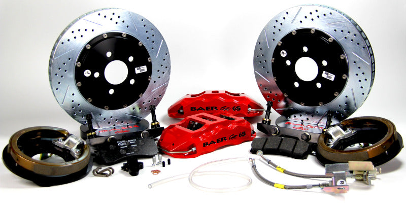 Baer Brakes 94-04 Ford Mustang 14in Extreme+ Rear SDZ Brake Kit - Fire Red