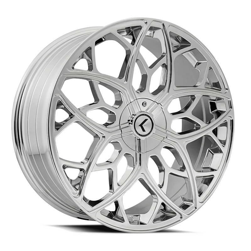 Kraze Wheels Kraze KR184 Ricochet 22x8.5 / 5x115/120 BP / 38mm Offset / 74.1mm Hub Chrome Wheel