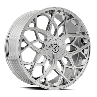 Kraze Wheels Kraze KR184 Ricochet 22x8.5 / 5x115/120 BP / 38mm Offset / 74.1mm Hub Chrome Wheel