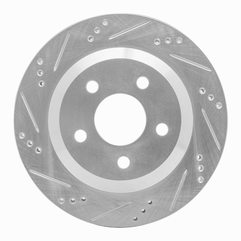 R1 Concepts R1 98-02 Chevrolet Camaro Rear Left Drilled & Slotted Silver Brake Rotor