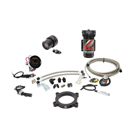 Snow Performance 2014+ GM Truck Stg 2 Bst Cooler F/I Water Inj. Kit (SS Braided Line/4AN) w/o Tank