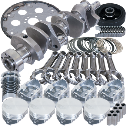 Eagle Chevy 454 1Pc 4.250in Crank 6.385in I-Beam Rod -3cc Flat Top 4.250in Pistons Balanced Assembly