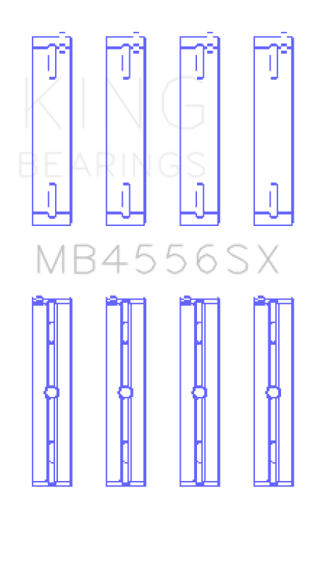 King Engine Bearings King VM Motori A630/L630 Ecodiesel 3.0L (Size 0.05) Main Bearing Set OE Replacement TriMetal