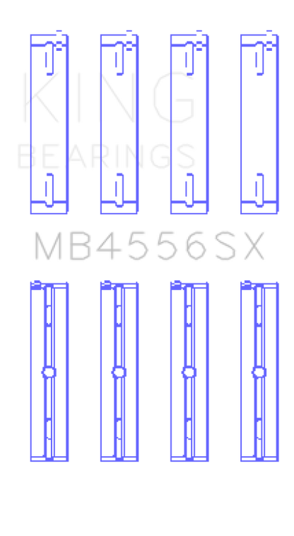 King Engine Bearings King VM Motori A630/L630 Ecodiesel 3.0L (Size 0.05) Main Bearing Set OE Replacement TriMetal