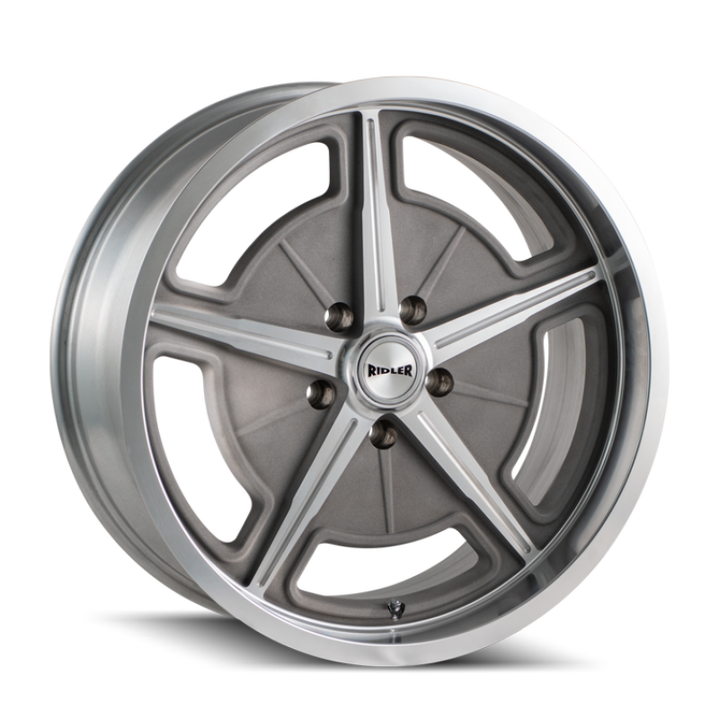 Ridler Wheels Ridler 605 18x9.5 / 5x120.65 BP / 0mm Offset / 83.82mm Hub Matte As-Cast Machined Wheel
