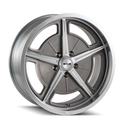 Ridler Wheels Ridler 605 18x9.5 / 5x120.65 BP / 0mm Offset / 83.82mm Hub Matte As-Cast Machined Wheel