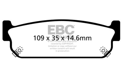 EBC 93-97 Infiniti J30 3.0 Redstuff Rear Brake Pads