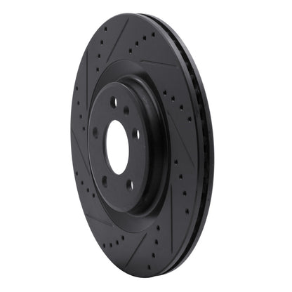 DFC 08-25 Audi A6 ALLROAD Rear Left Drilled & Slotted Black Brake Rotor