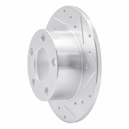 R1 Concepts R1 92-05 Audi A6 (Mexico) Rear Right Drilled & Slotted Silver Brake Rotor