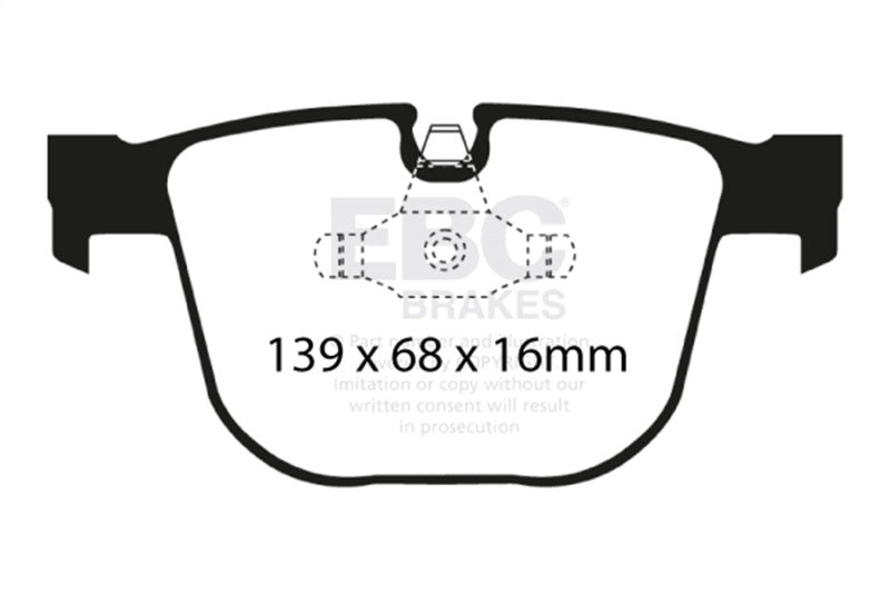 EBC Racing 11-12 BMW 1M Coupe (E82) RP-1 Race Rear Brake Pads