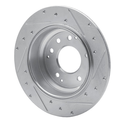 R1 Concepts R1 91-99 Acura Legend Rear Left Drilled & Slotted Silver Brake Rotor