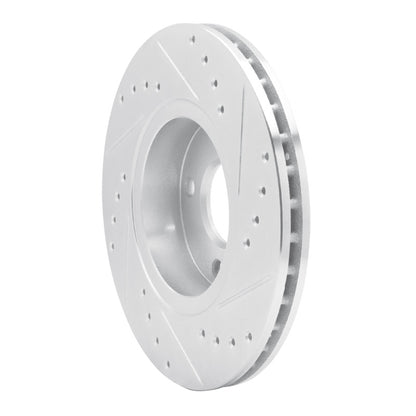 R1 Concepts R1 98-04 Ford CONTOUR Front Left Drilled & Slotted Silver Brake Rotor