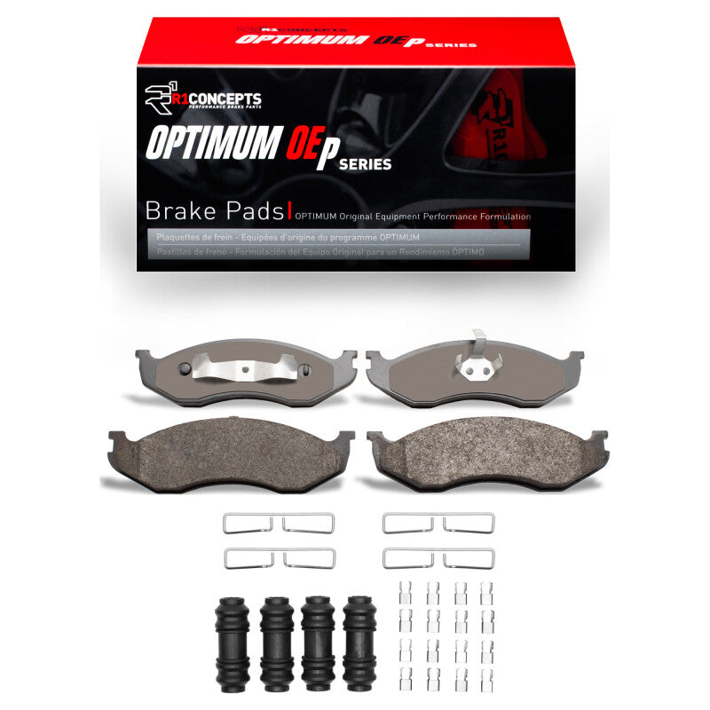 R1 Concepts R1 1990-2006 Jeep COMANCHE Front R1 Optimum OE Pads & Hardware Kit