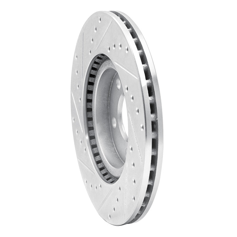 R1 Concepts R1 01-10 Chrysler PT Cruiser Front Right Drilled & Slotted Silver Brake Rotor