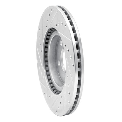 R1 Concepts R1 01-10 Chrysler PT Cruiser Front Right Drilled & Slotted Silver Brake Rotor