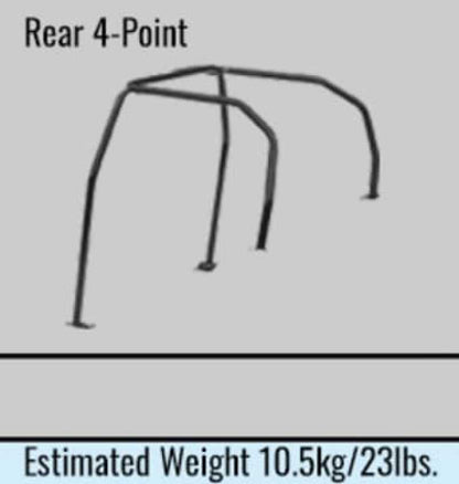 Cusco D1 Chromoly 4-Psgr 4-PT Rear Roll Cage Cusco Blue 97-01 Evo IV (Non-Sunroof Model Only)