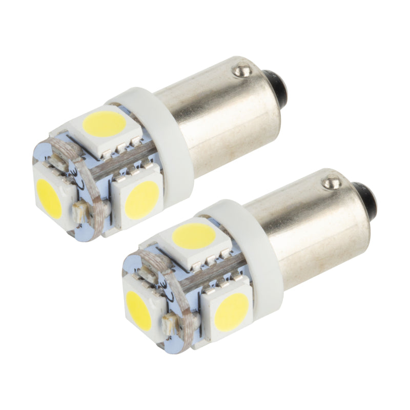 ORACLE Lighting Oracle BA9S 5 LED 3 Chip Bayonet Bulbs (Pair) - White