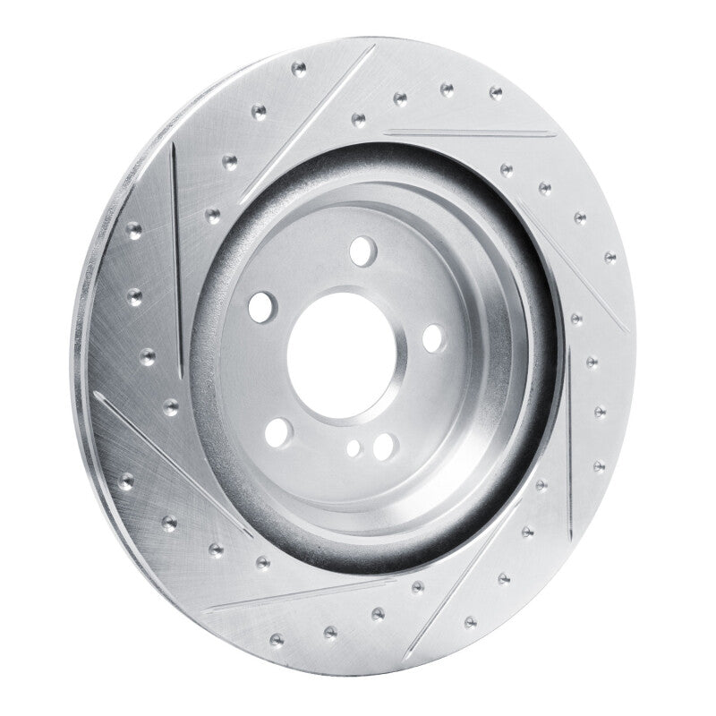 R1 Concepts R1 13-20 Mercedes-Benz SL400 Rear Right Drilled & Slotted Silver Brake Rotor